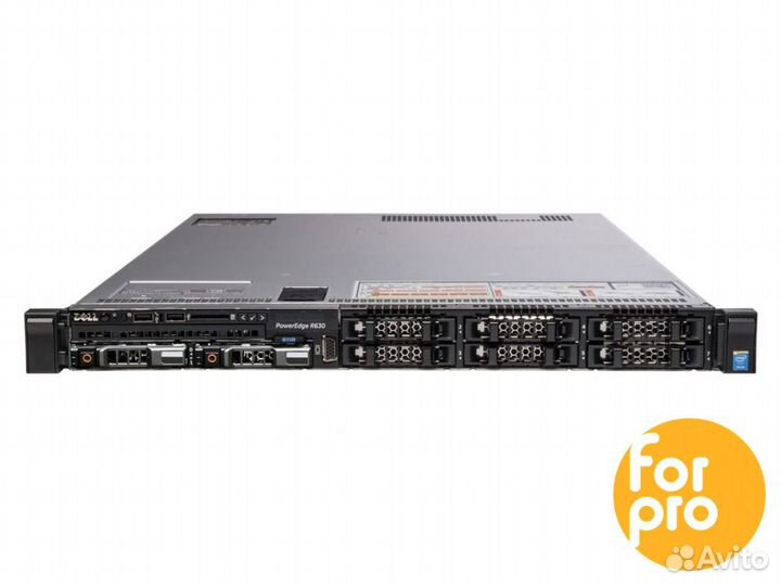 Сервер dell R630 8SFF 2xE5-2690v4 160GB, H730