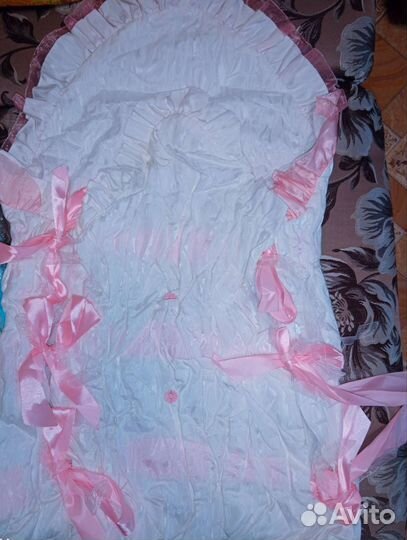 Детский конверт на выписку