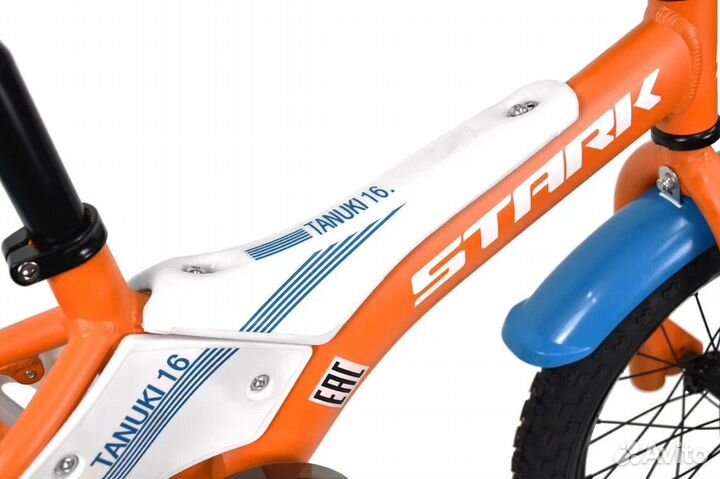 Stark Велосипед Tanuki 14 Boy красный/белый 2023