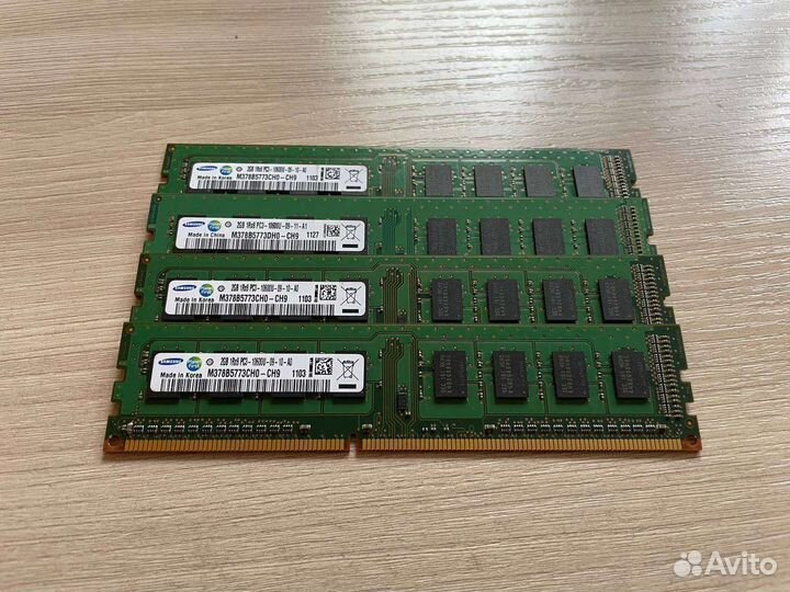 Оперативная память ddr3 4х2gb