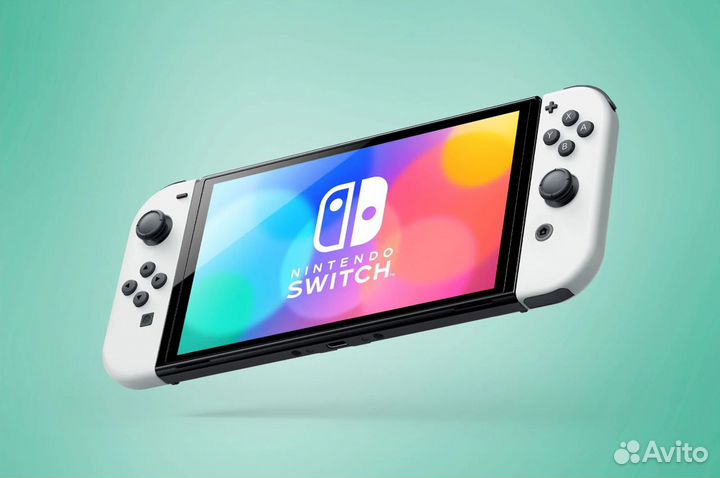 Игровая приставка Nintendo Switch oled 64гб, белый