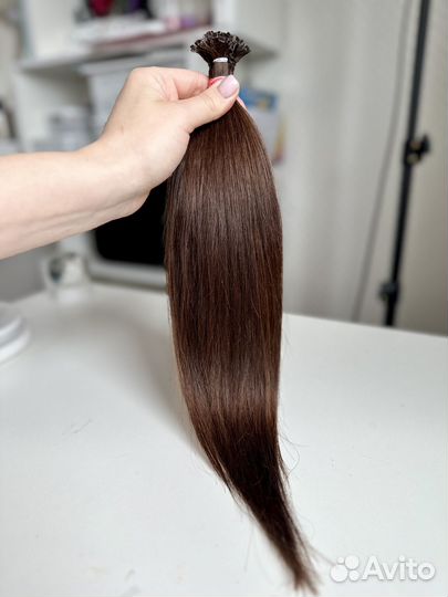 Волосы натуральные для наращивания 44 см