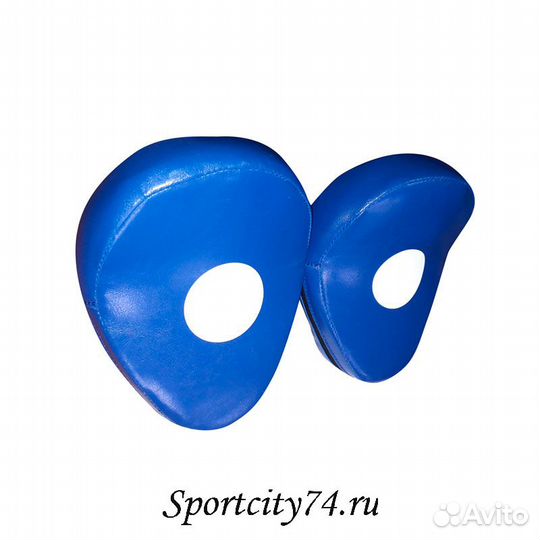 Лапа боксерская Leosport загнутая пара экокожа