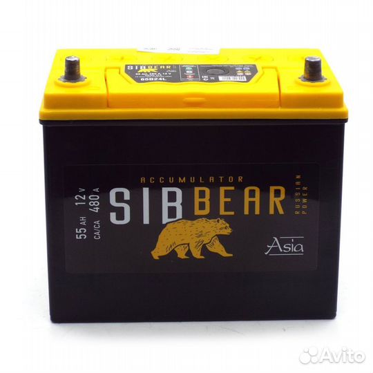 Аккумулятор sibbear asia 55 А*ч о.п. Nissan