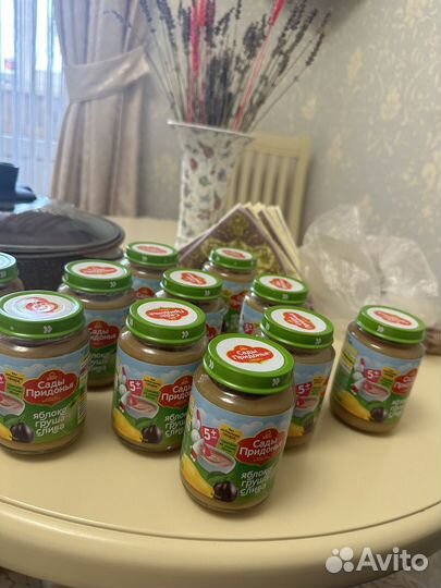 Детское питание пюре фруктовое