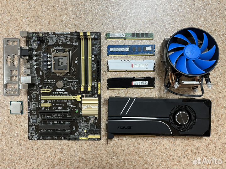 Материнская плата LGA 1150, I7-4790, 20 Gb DDR3