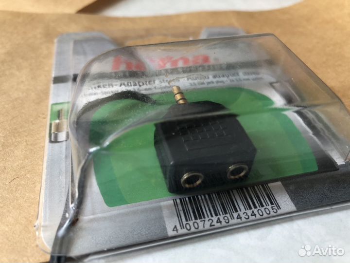 3,5 jack двойник - разъединитель - один на два