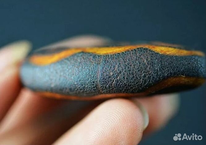 Бусина Дзи 6-глаз из агата кракле