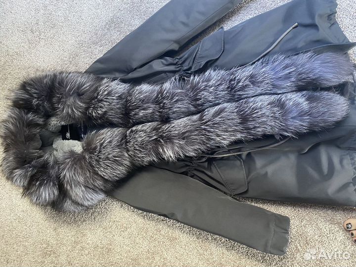 Парка с натуральным мехом