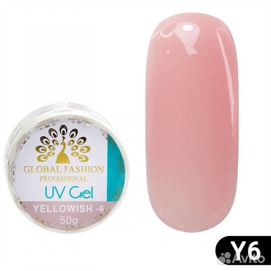 Гель для наращивания ногтей, камуфляж-6, Global Fa