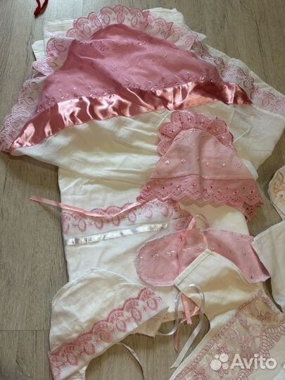 Набор комплект на выписку для девочки Конверт лето