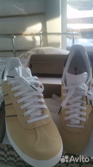 Кеды adidas gazelle w 39 размер желтые