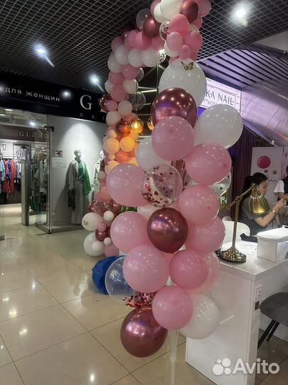 Оформление шарами, фотозона, арка из шаров