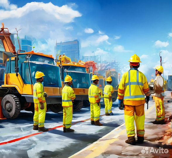Дорожный рабочий без опыта
