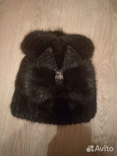 Шапка вязаная норка