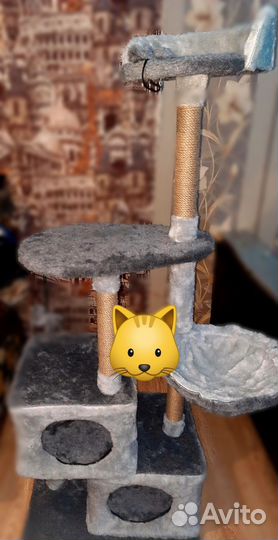 Лежак&Когтеточка&Домик для котов 5 ярусов