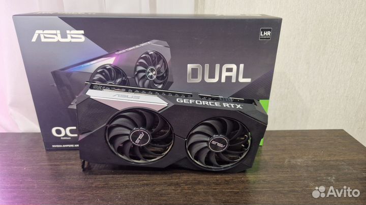 Видеокарта asus GeForce RTX 3060 Ti Dual V2 OC