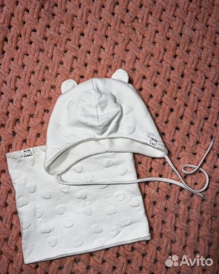 Шапка снуд и варежки