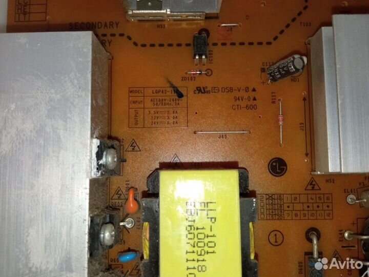 PSU eax63543801/9 rev 1.0 lgpa42-11p cti-600 LG