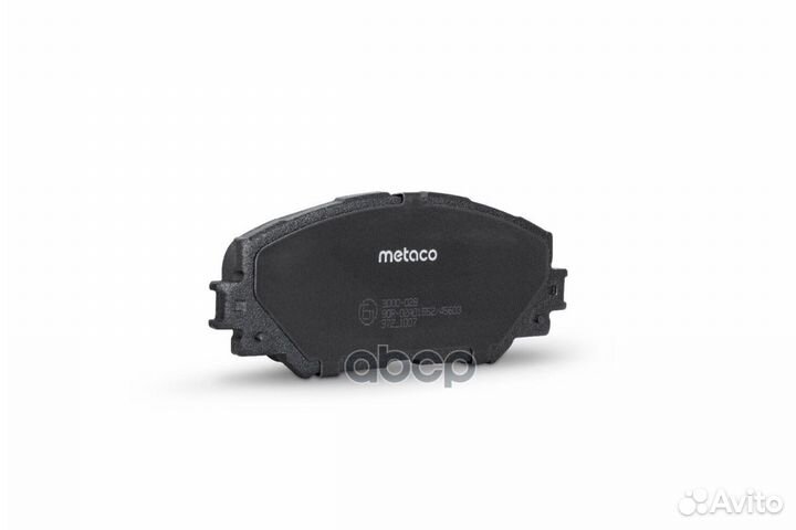 Колодки тормозные передние к-кт '3000-028 metaco
