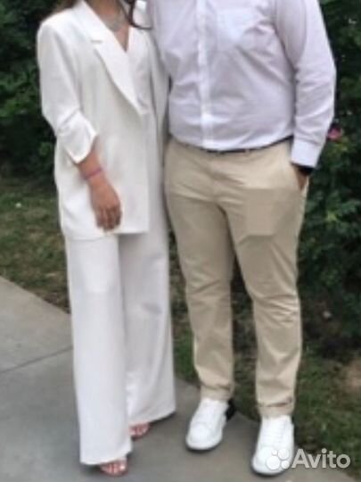 Комбинезон женский белый вечерний 44 46