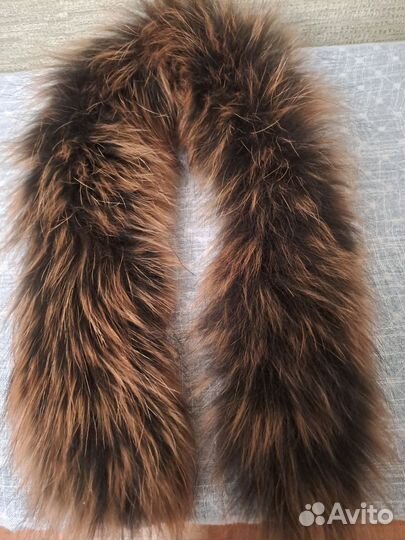 Меховой воротник натуральный из меха песца