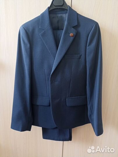 Школьный костюм для мальчика 122 синий