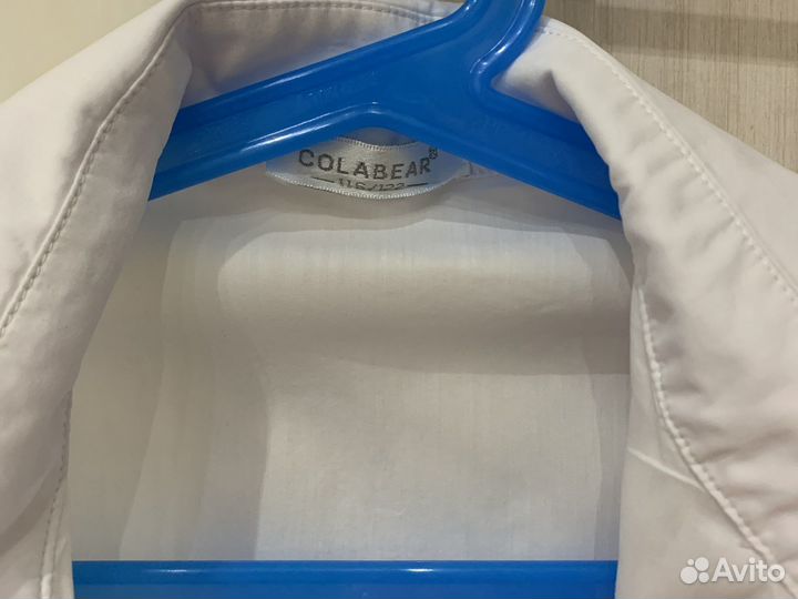 Школьная форма, белая рубашка 116-122