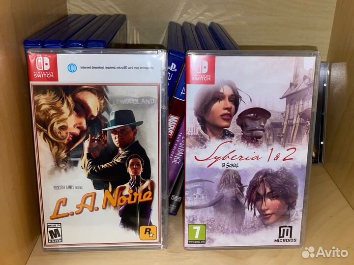 Syberia 1&2, L.A. Noire Nintendo Switch