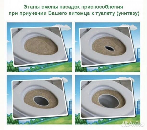 Система приучения кошек к унитазу