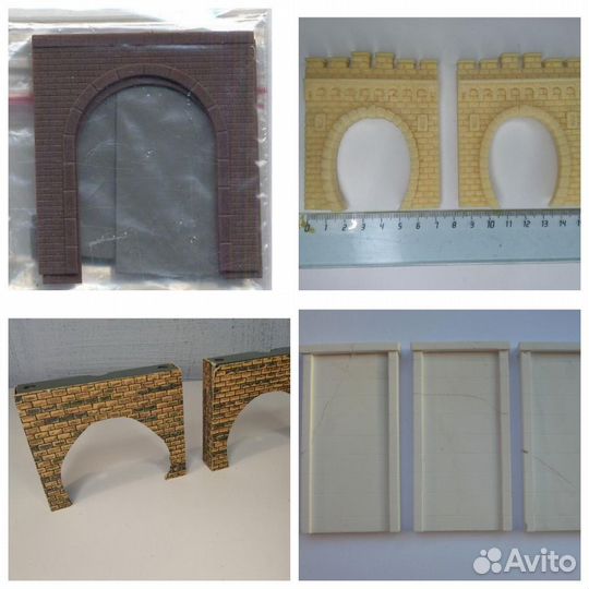 Железная дорога 9мм.детали на макет