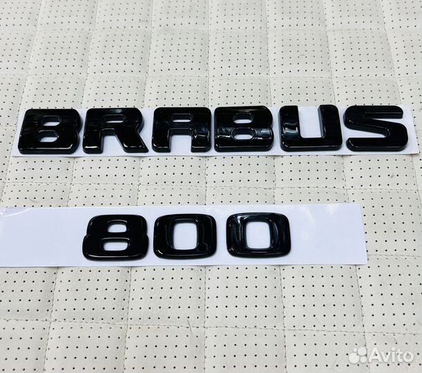 Логотипы Brabus 800 чёрные на Mercedes Brabus