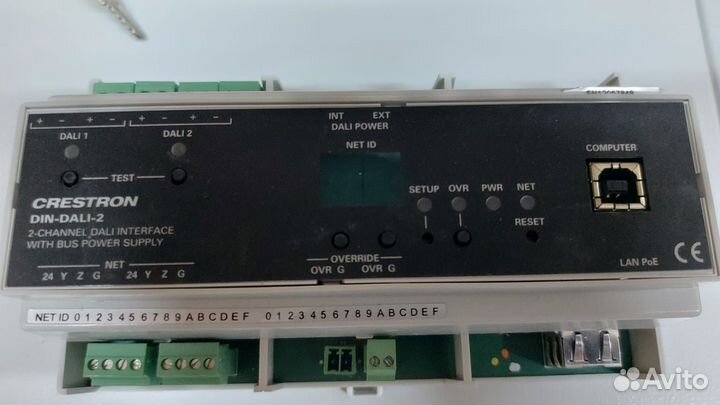 Интерфейсный модуль dali Crestron DIN-dali-2