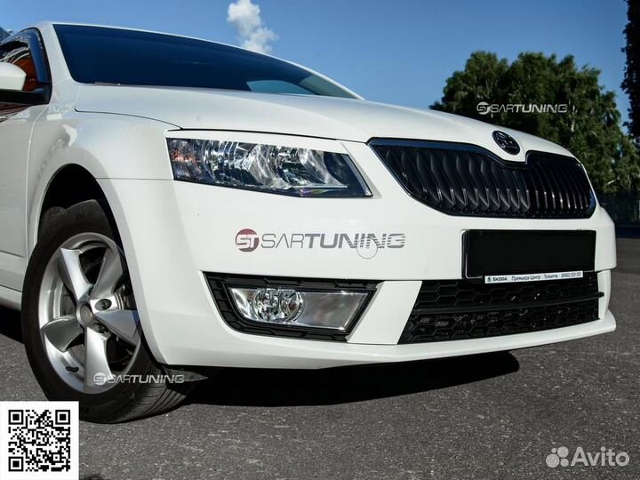 Вставки переднего бампера Октавия Skoda Octavia A7
