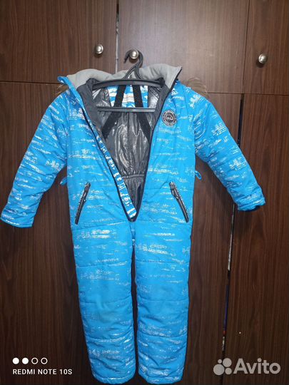 Детский зимний комбинезон на мальчика 110