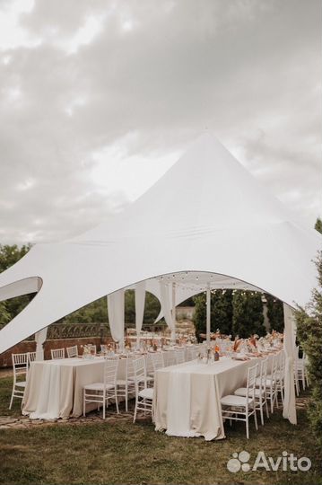 Тент шатер звезда в аренду 35-290 кв.м