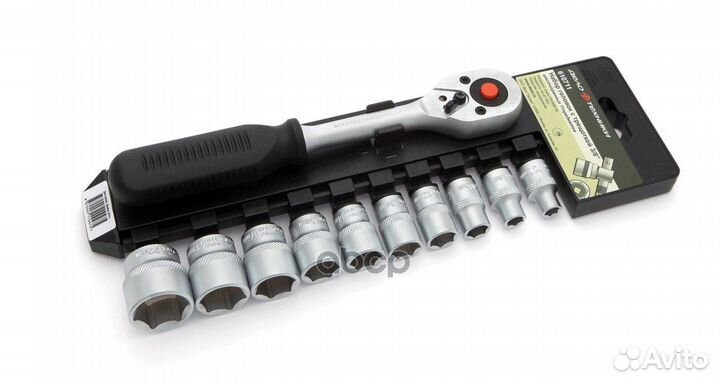 Набор головок 6-гр. с трещоткой 3/8 11 пр.(7 8