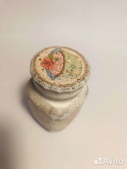 Декорированная банка для кухни