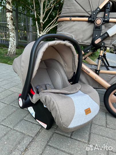 Детская коляска 3в1 Luxmom 518i Цвет беж