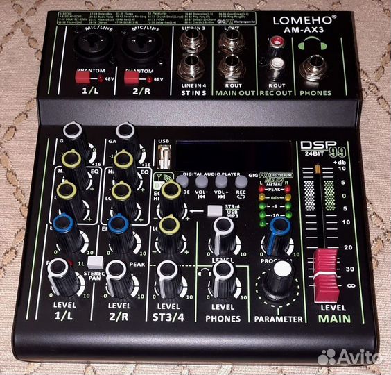 Микшер Lomeho Pro Mixer FX BT USB Микшерный пульт