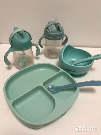 Детская посуда для кормления силиконовая