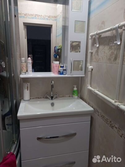 Комплект тумба для ванной с зеркалом