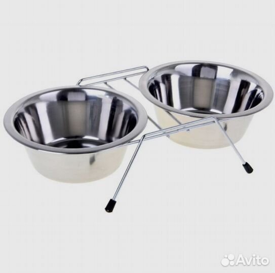 Миска для животных двойная