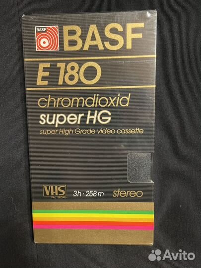 Видеокассеты Basf E 180 super HGновые в пленке