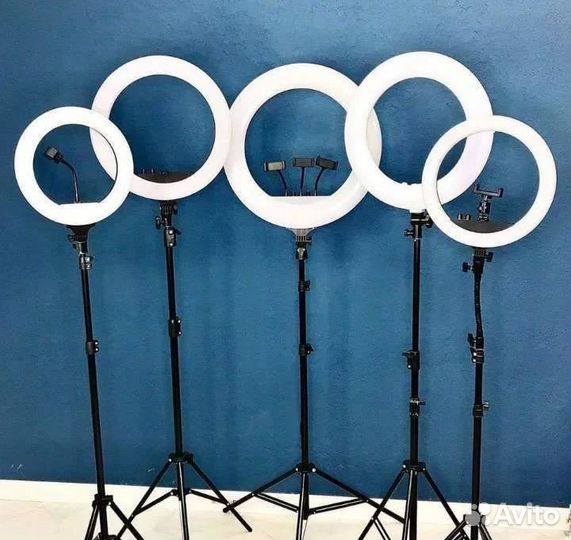 Кольцевая лампа со штативом + доставка