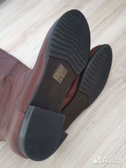 Сапоги. Нат.кожа.зима. стелька 26,5, на шир.голен