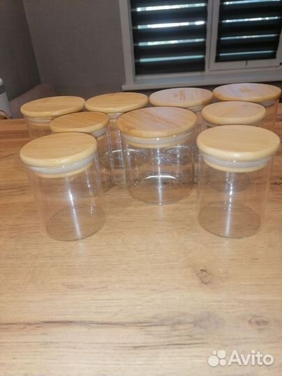 Стеклянные баночки, для хранения