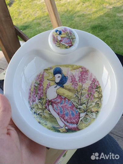 Тарелка с двойным дном Беатрис Поттер Утка Эмма