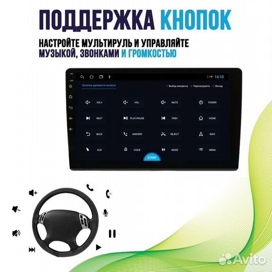 Магнитола Peugeot 206 M series Android