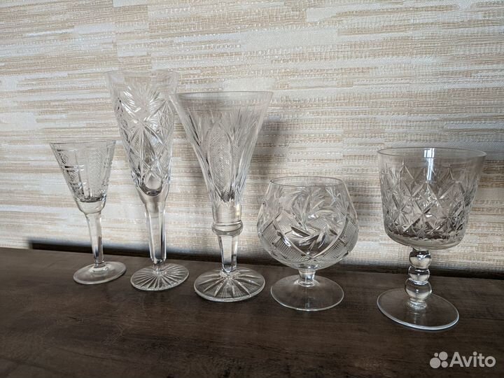 Фужеры хрустальные СССР